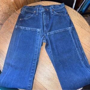 Vintage Wrangler Men’s Deep Blue Straight Jeans